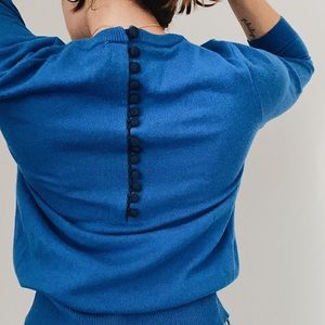 Cashmere Jcrew Sweater with Covered Buttons